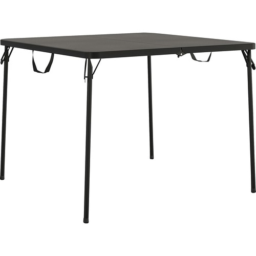 Table, Card, Fold in Half, 38-1/2"Wx38-1/2"Lx29-1/2"H, Black