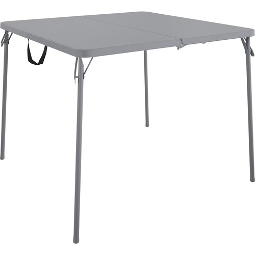 Table, Card, Fold in Half, 38-1/2"Wx38-1/2"Lx29-1/2"H, Gray