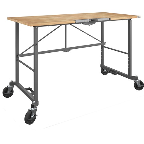 Table, Smartfold, HW Top, 25-1/2"Wx25-1/2"Dx55-1/4"H, Multi