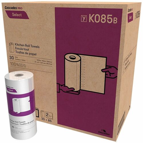 Kitchen Roll Towel 2 Ply White 30/CT