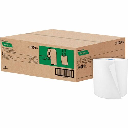 Paper Towels, Chlorine-Free, Recycled, 1-Ply, 8" x 1050', WE 6/CT