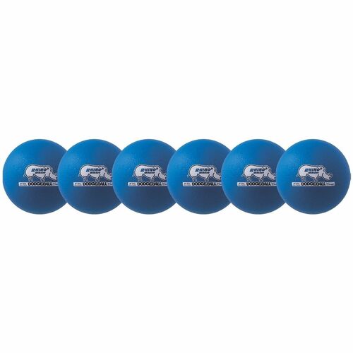 Dodge Ball Set, Low-Bounce, 6", Neon Blue 6/ST