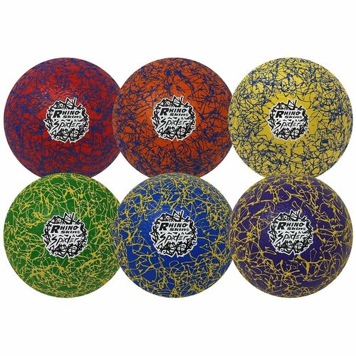 Dodgeballs, Low-Density, Hi-Tech, Rhino Skin, 6", AST 6/ST