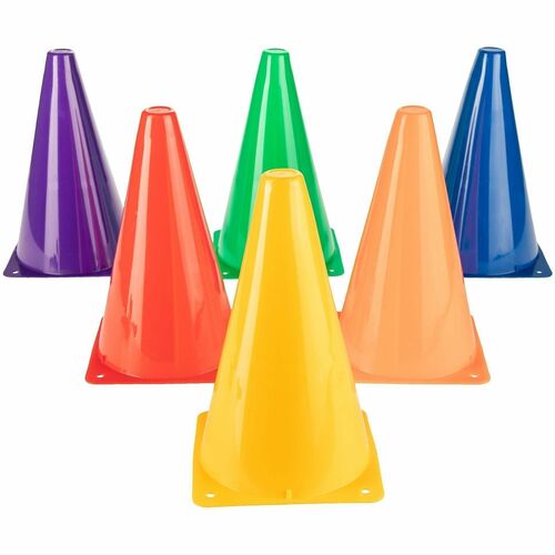 Cones, 9" Gym, Ast 6/ST