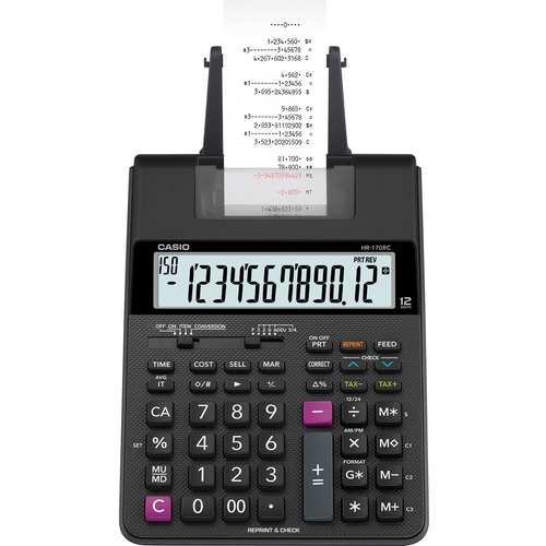 Calc, Print, 12 Digit, Compact