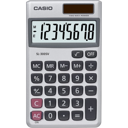 Calc, Handheld, 8 Digit, Solar
