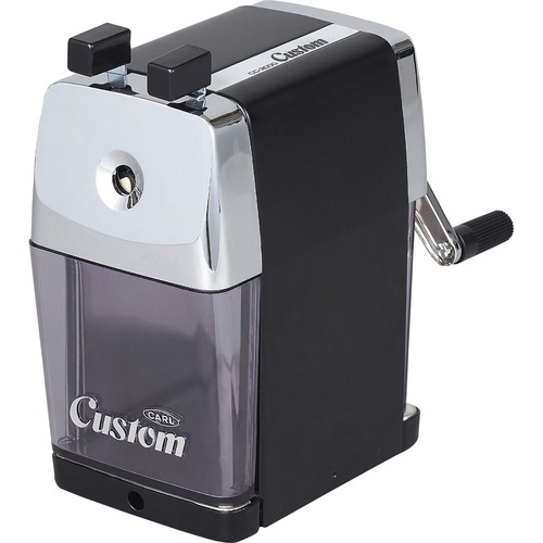 Pencil Sharpener, Custom Tip Selector, 3" x 4-1/4" x 6", Black