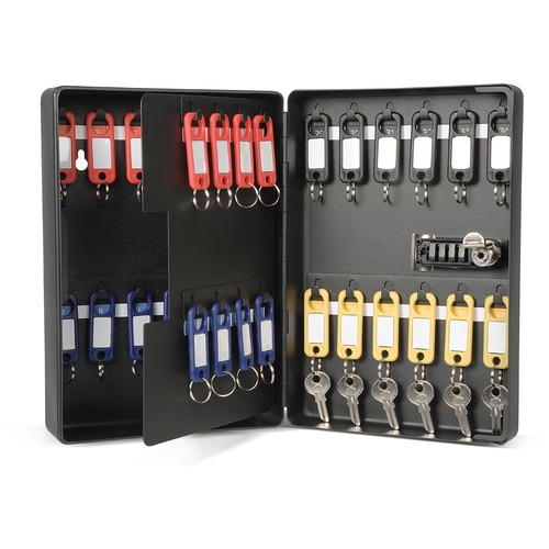 Cabinet, For Keys, 40 Capacity, Combination, Black