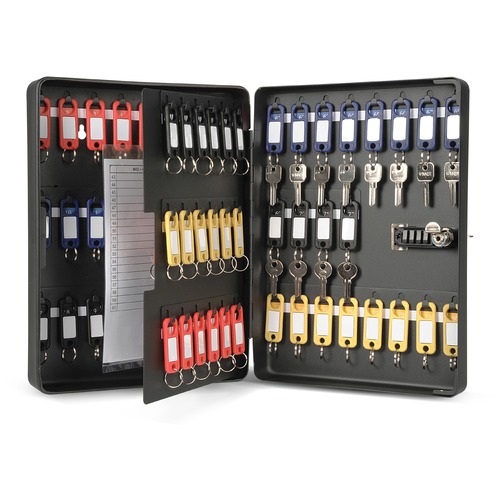 Cabinet, For Keys, 80 Capacity, Combination, Black