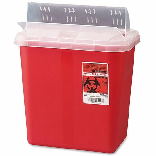 Container, Sharps, With Lid, 2 Gallon