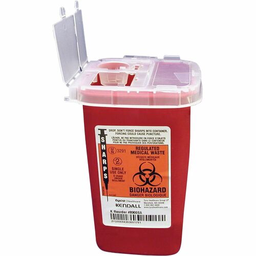 Container, Sharps, With Lid, 1 Quart