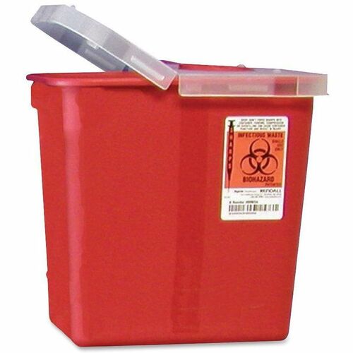 Container, Sharps, With Lid, 8 Quart