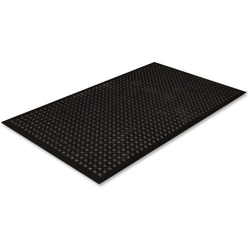 Mat, Safewalk-Light, Drain, Anti-Fatigue, Black