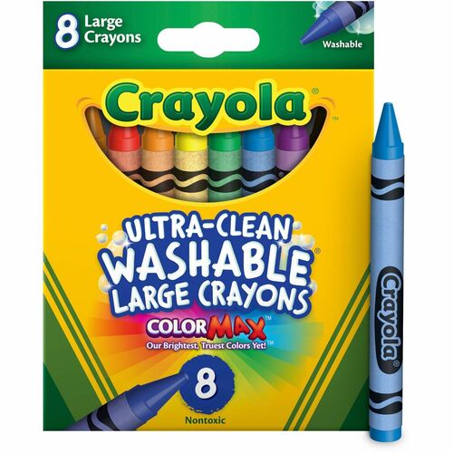 Crayon, Washable, Large 8/BX