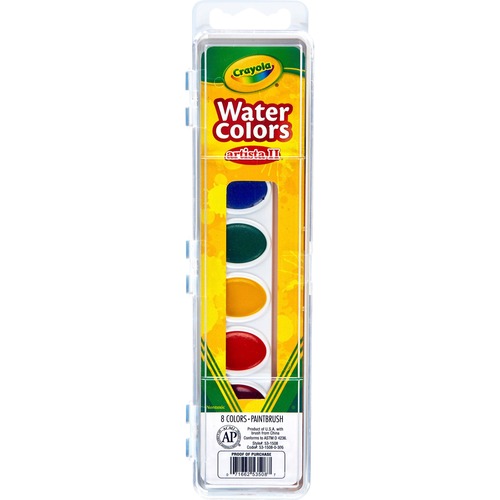 Paint, Watercolor, Oval, Assorted 8/ST