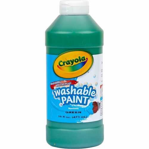 Paint, Washable, 16 Ounce, Green
