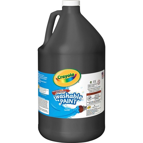Paint, Washable, 128 Ounce, Black