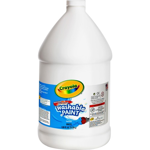 Paint, Washable, 128 Ounce, White