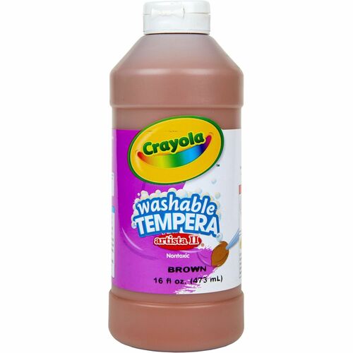 Paint, Tempera, All-Purpose, 16 Oz, Brown