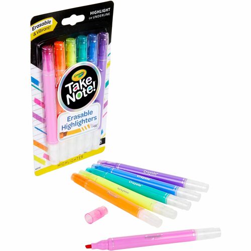 T/Note, 6 Count Slim Erasable Highlighter 6/PK