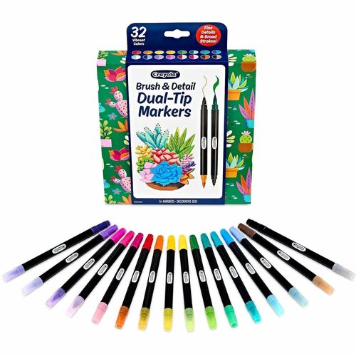 Marker, Brush/Detail, 16 Ct 16/PK