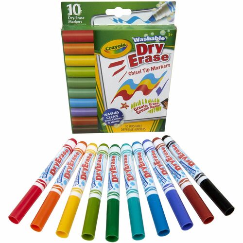 Marker, Wash, Dry Erase 10/PK