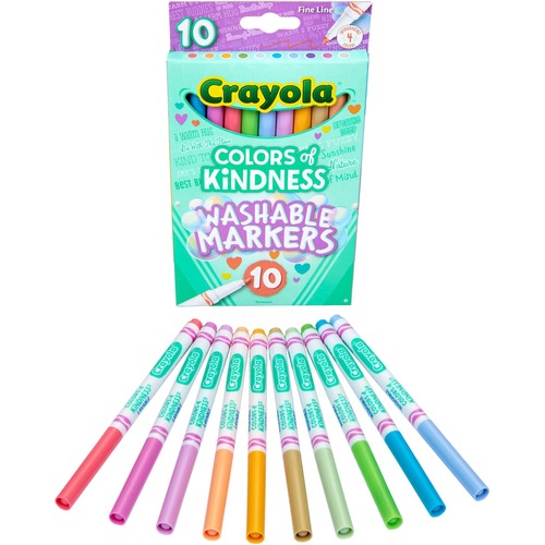 Markers, Colors of Kindness, Fine Line, 10 Colors, AST 10/PK