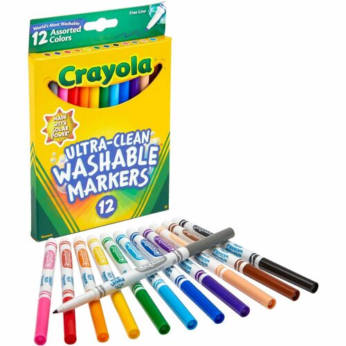 Marker, Finetip, Washable 12/ST