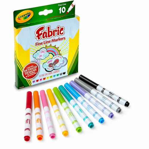 Marker, Fabric, Fine Tip, 10 Count 10/ST