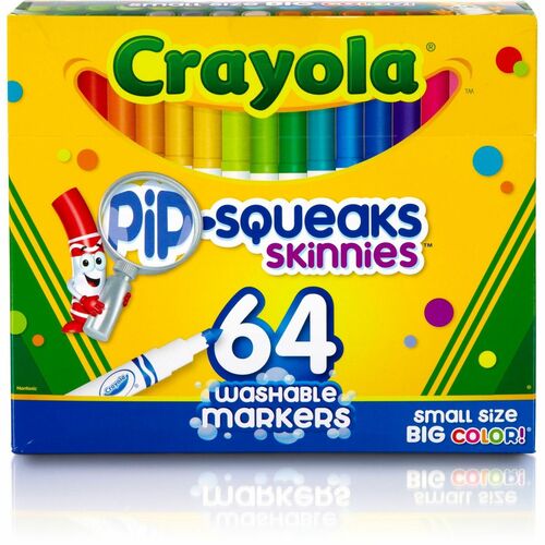 Marker, Washable, Permanent Square, 64 Standard, Assorted 64/ST