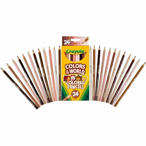Pencils, Colors of the World, 24 Shades, Assorted 24/PK