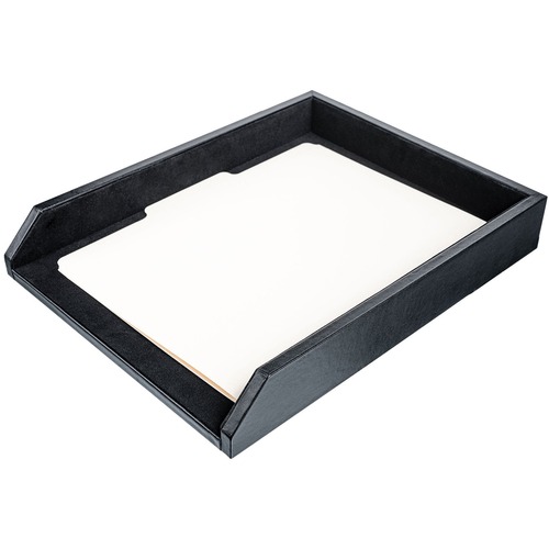 Letter Tray, Letter, 13-3/4" x 10-9/10" x 2-1/10", Black