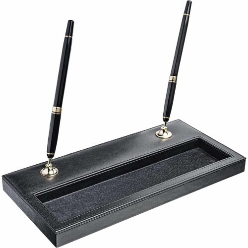 Stand, Pen, Leather, Gold