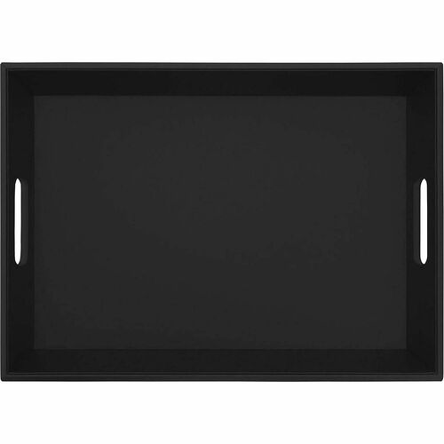 Serving Tray, 19-1/5" x 13-3/4" x 2-1/4", Black