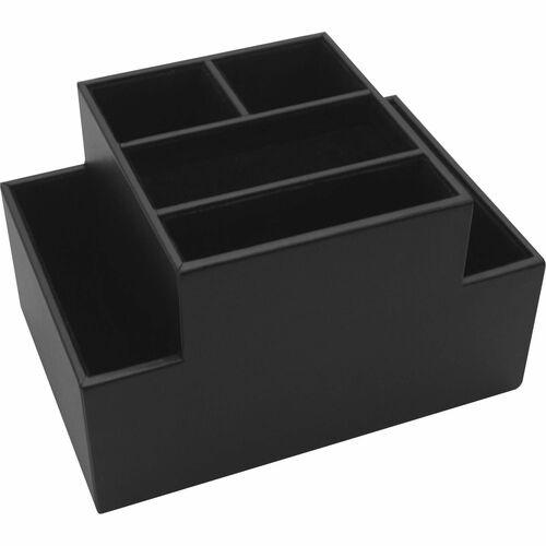 Desk Supply Organizer, 6-4/5" x 4-4/5" x 4-1/10", Black