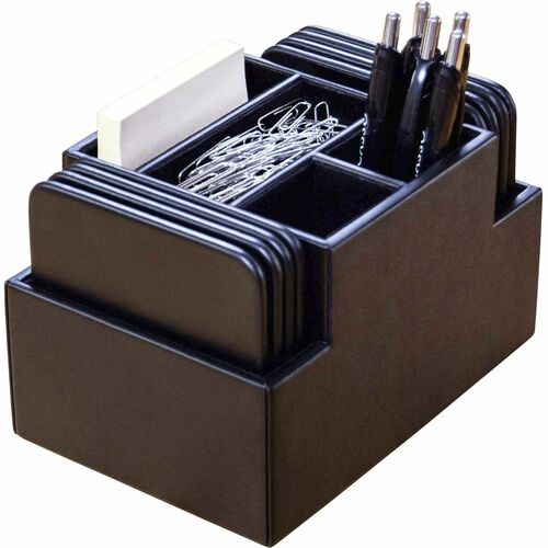 Coaster Set, Square, 6-4/5" W x 4-4/5" L x 4-2/5" H, Black