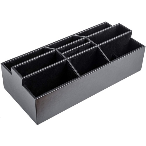 Remote Control Organizer, 12-1/4"x6-3/5"x3-3/4", Black