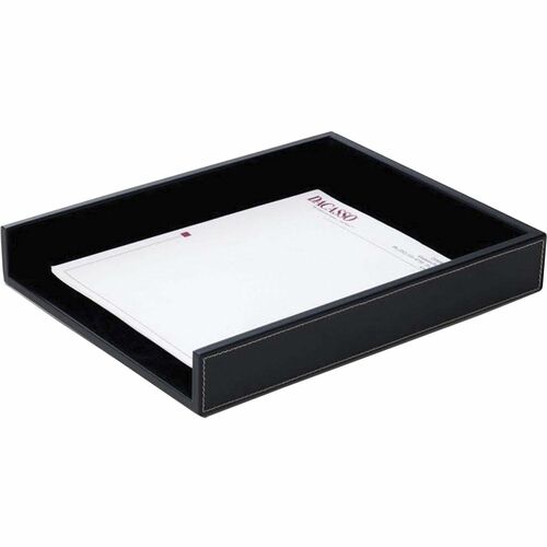 Letter Tray, Letter, Rustic, 13-4/5" x 10-4/5" x 2-1/10", Black