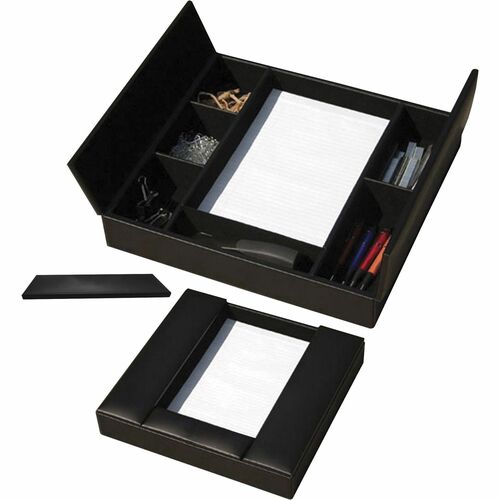 Conference Room Organizer, 17" x 16" x 3", Black