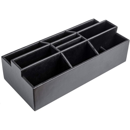Remote Control Organizer, 12-1/4"x6-3/5"x3-3/4", Black