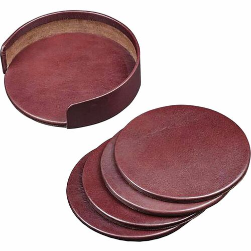 Coaster Set, Classic, 4-2/5"x4-2/5"x1-2/5", Mocha