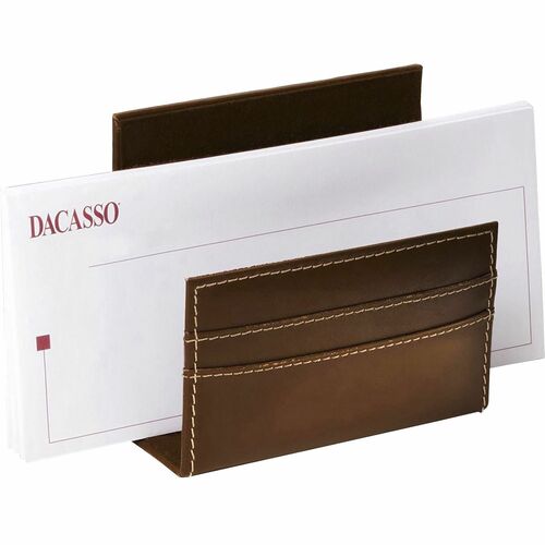Letter Holder, 5-3/5" x 2-1/4" x 5-1/10", Brown