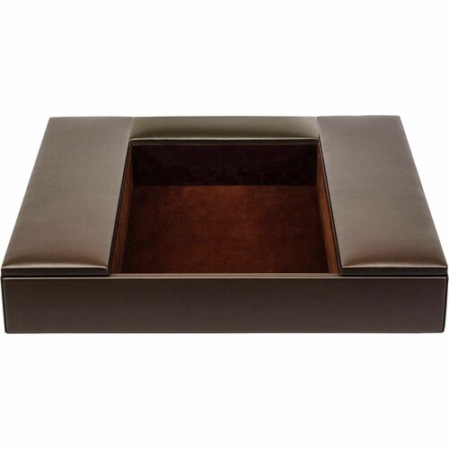 Conference Room Organizer, 17" x 16" x 3", Brown