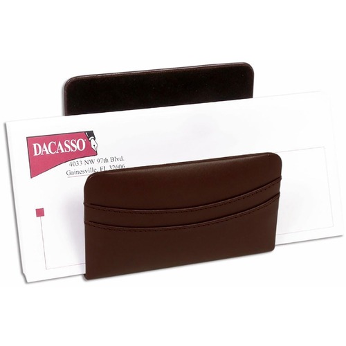 Letter Holder, Chocolate, 5-1/2" x 2-1/4" x 5", Brown