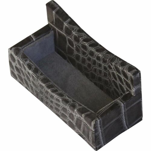 Business Card Holder, Castlerock, 2-1/10"x4-3/5"x2-2/5", Gray