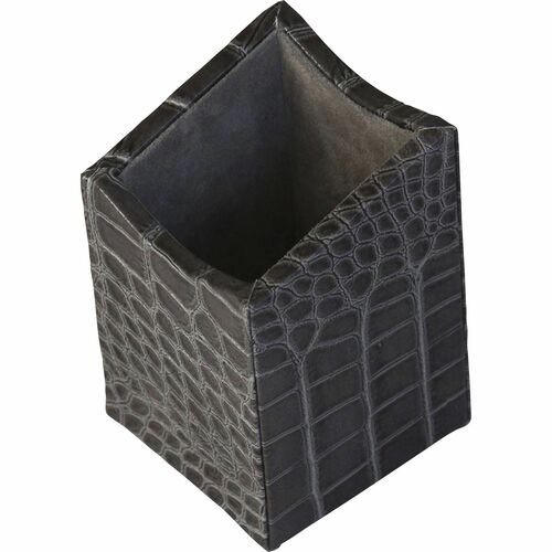 Pencil Cup, Castlerock, 3-3/10"x3-1/4"x5", Gray