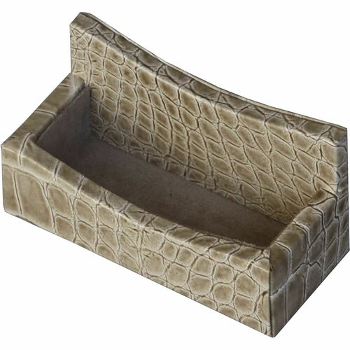 Business Card Holder, Breeze, 2-1/10" x 4-3/5" x 2-2/5", Beige