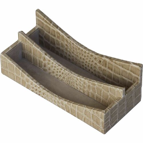 Letter Holder, Breeze, 5" x 10-1/2" x 3-4/5", Beige