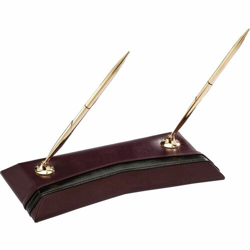 Stand, Pen, Leather, Two-Tone, Double