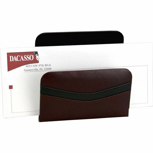 Letter Holder, 2 Tone, 5-1/2"x2-1/4"x5", Black/Beige
